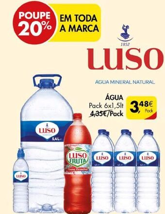 Pingo Doce Água luso promoção
