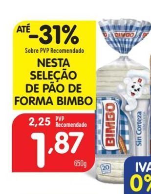 Minipreço Pão de forma bimbo promoção