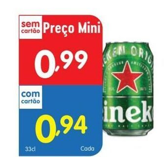 Minipreço Lata de cerveja heineken promoção
