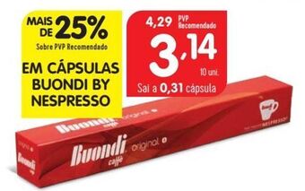 Minipreço Cápsulas de café buondi promoção