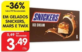 Minipreço Gelados snickers promoção