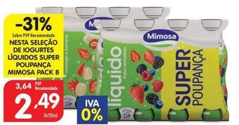 Minipreço Iogurte mimosa promoção