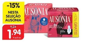 Minipreço Absorvente ausonia promoção