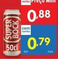 Minipreço Lata de cerveja super bock promoção