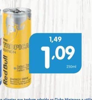 Minipreço Bebida energética red bull promoção