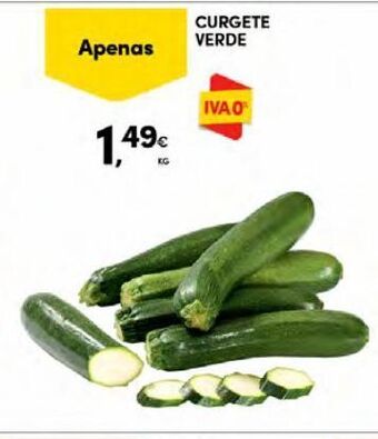 Continente Bom dia Curgete promoção