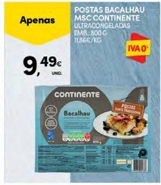 Continente Bom dia Bacalhau continente promoção