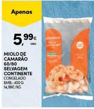 Continente Bom dia Camarão continente promoção