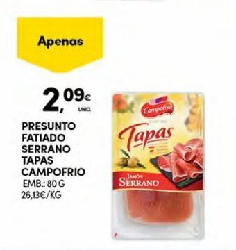 Continente Bom dia Presunto campofrio promoção