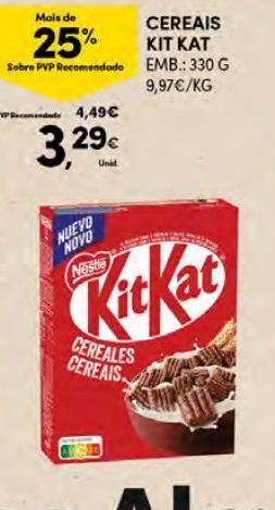 Continente Bom dia Cereais kit kat promoção