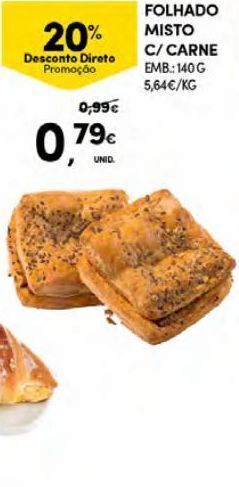 Continente Bom dia Folhado promoção