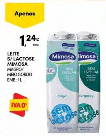 Continente Bom dia Leite sem lactose mimosa promoção
