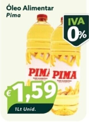 Roque Supermercados Óleo Alimentar Pima 1Lt Unid. promoção