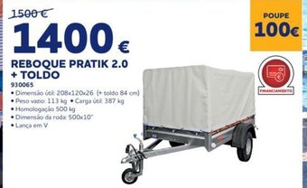 REBOQUE PRATIK 2.0 + TOLDO