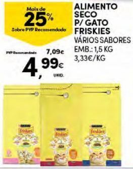 Continente Bom dia Ração para gatos friskies promoção
