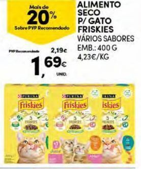 Continente Bom dia Ração para gatos friskies promoção