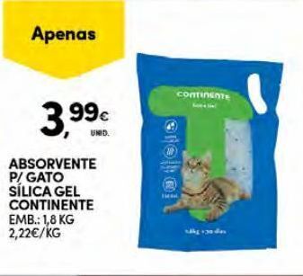 Continente Bom dia Areia para gato continente promoção