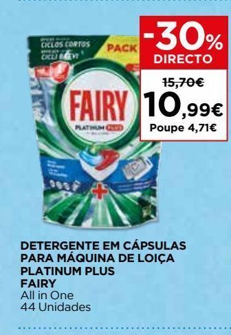 El Corte Inglés Comprimidos de lavalouças fairy promoção