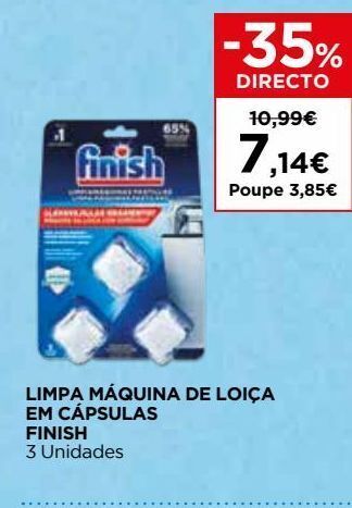 El Corte Inglés Comprimidos de lavalouças finish promoção