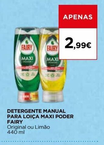 El Corte Inglés Detergente lavalouça fairy promoção