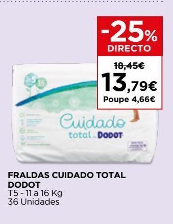 El Corte Inglés Fraldas dodot promoção