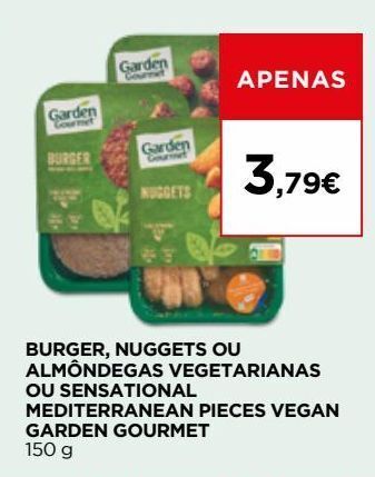 Comida vegetariana garden gourmet