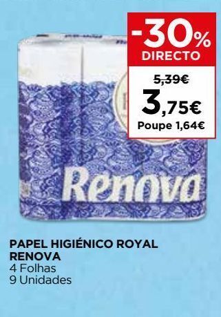 El Corte Inglés Papel higiênico renova promoção