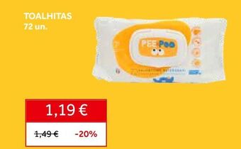 Prénatal Toalhitas 72un. promoção