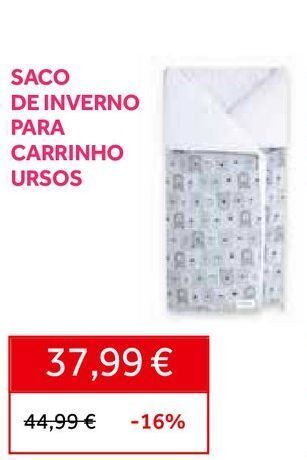 Saco de inverno para carrinho ursos