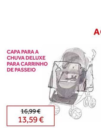 Capa para a chuva deluxe para carrinho de passeio