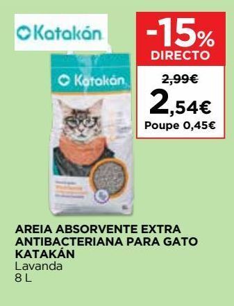 El Corte Inglés Areia para gato promoção