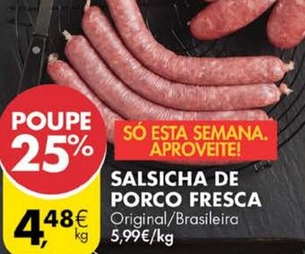 Salsicha de Porco Fresca
