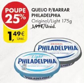 Pingo Doce Queijo P/Barrar Philadelphia 175g promoção