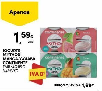 Continente Bom dia Iogurte continente promoção
