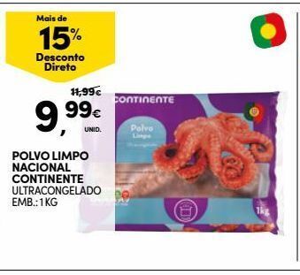 Continente Bom dia Polvo continente promoção