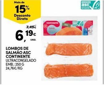 Continente Bom dia Salmão continente promoção