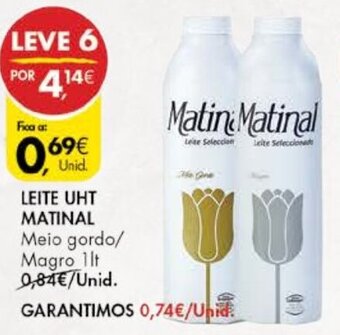 Pingo Doce Leite UHT Matinal 1lt promoção