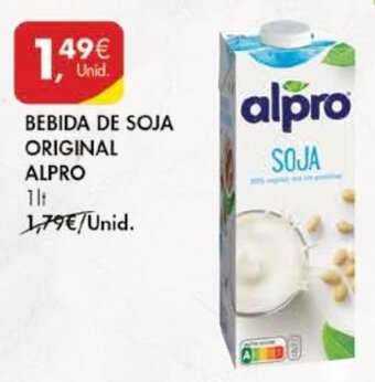 Pingo Doce Bebida de Soja Original Alpro 1lt promoção