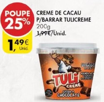Creme de Cacau P/Barrar Tulicreme 200g