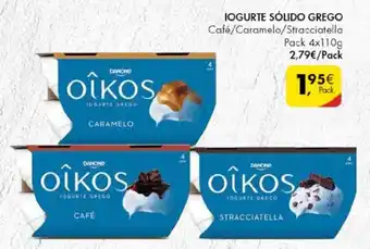 Pingo Doce Iogurte Sôlido Grego Oikos 4x110g promoção