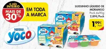Pingo Doce Suissinho Líquido de Morango 6x90g promoção