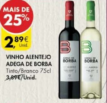 Pingo Doce Vinho Alentejo Adega de Borba 75cl promoção