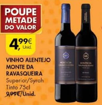 Pingo Doce Vinho Alentejo Monte da Ravasqueira 75cl promoção