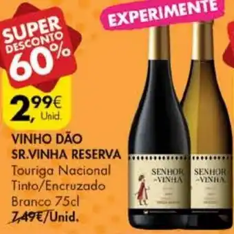 Pingo Doce Vinho Dão Sr.Vinha Reserva 75cl promoção