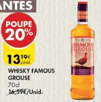 Pingo Doce Whisky Famous Grouse 70cl promoção