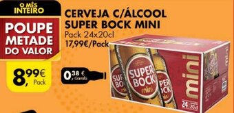 Cerveja C/Álcool Super Bock Mini 24x20cl
