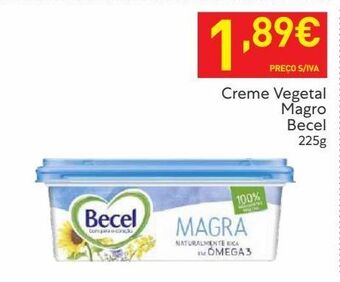 Recheio Margarina vegetal becel promoção