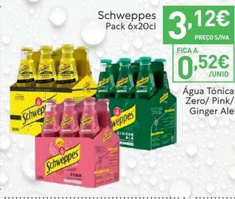 Recheio Refrescos schweppes promoção