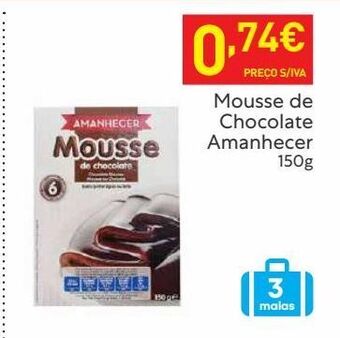 Recheio Mousse de chocolate amanhecer promoção