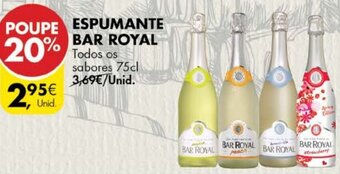 Pingo Doce Espumante Bar Royal 75cl promoção